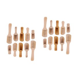 ULTECHNOVO 20pcs Wooden Small Salt Spoon Versatile Tea Scoop and Seasoning Spoon Made from Natural Wood for Tea Leaves and More for Home Kitchen Outdoor Use
