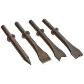 Ingersoll Rand 9501 - Juego de 4 Cinceles para Martillo Neumático de 4", Zanco de 0.401", Acero de Alta Resistencia