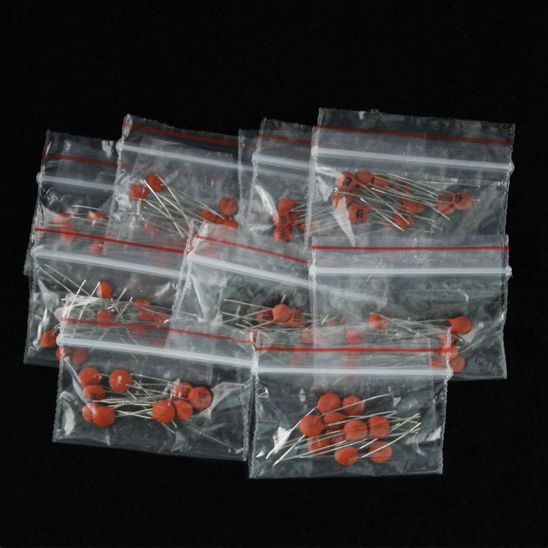 ARCELI 300 Pieces Ceramic Capacitor Set Pack 2PF-0.1UF 30 Values