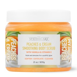 The Spathecary Body Scrub, Exfoliating-Nourishing-Refreshing-Smoothing Body Care 21 oz. (21 oz, Peaches and Cream)
