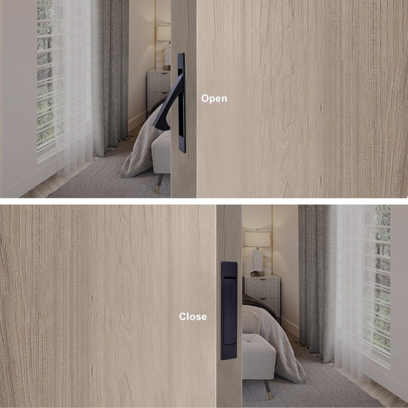 Professional Stainless Steel 304 Edge Pull, Flush Mount Pocket Door