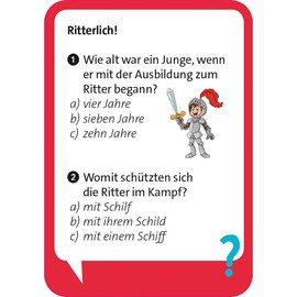 moses. Pocket Quiz junior – Verrückte Geschichte, Kinderquiz mit 100 Fragen und Antworten aus der Geschichte, kompaktes Rate-Quiz für Kinder ab 8 Jahren, unterhaltsames Kartenspiel für unterwegs