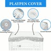 Dog Playpen Bottom Pad and Mesh Top Cover fit 36"