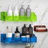 YAWSOUP Acrylic Bathroom Organizer Shelves Wall Mounted Shower Caddy Adhesive