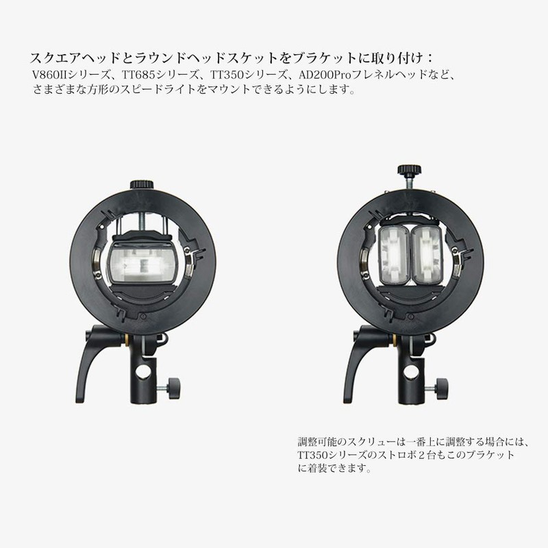 Godox S2 Upgraded S-Type Bracket Bowens Mount Removable Gasket Compatible