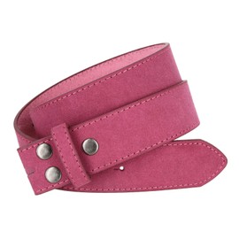 Casual Suede Leather Belt Strap for Women 1 1/2" Wide (Pink, 38)