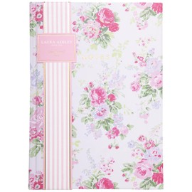 Laura Ashley Premium Hardcover Writing Journal | 256 Lined Pages | Elegant Floral Design | Perfect for Diaries, Notes, and Gift Giving (Hot Pink - A5-6-x-8 Inches)