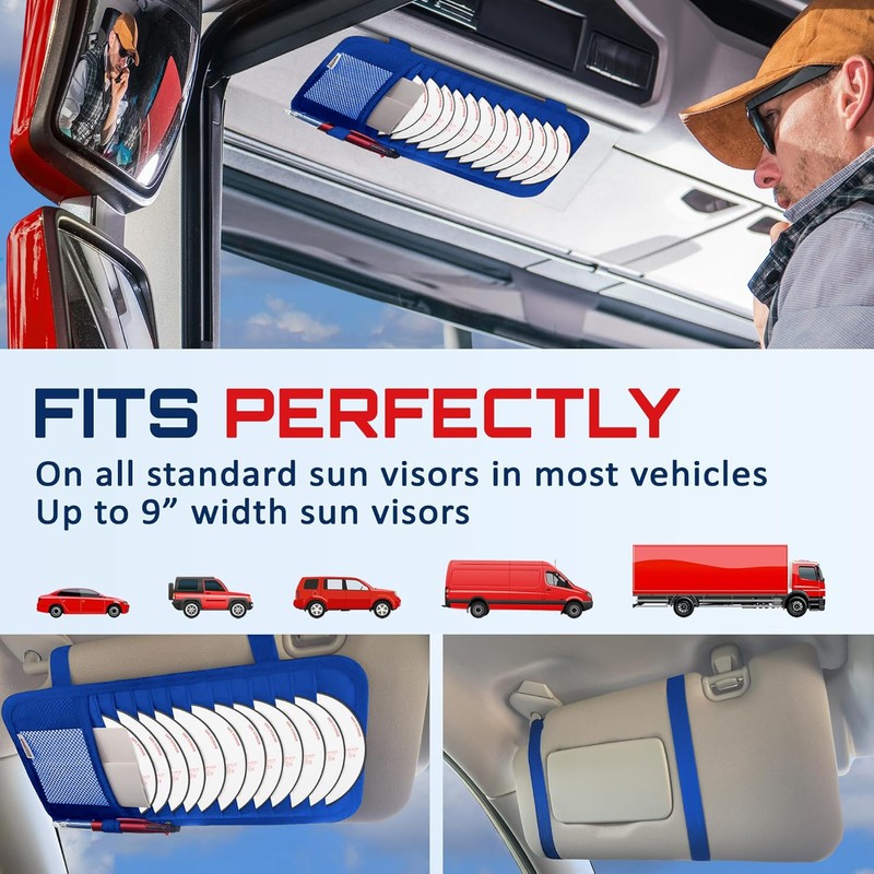 Fancy Mobility CD Case Holder for Car - Sun Visor
