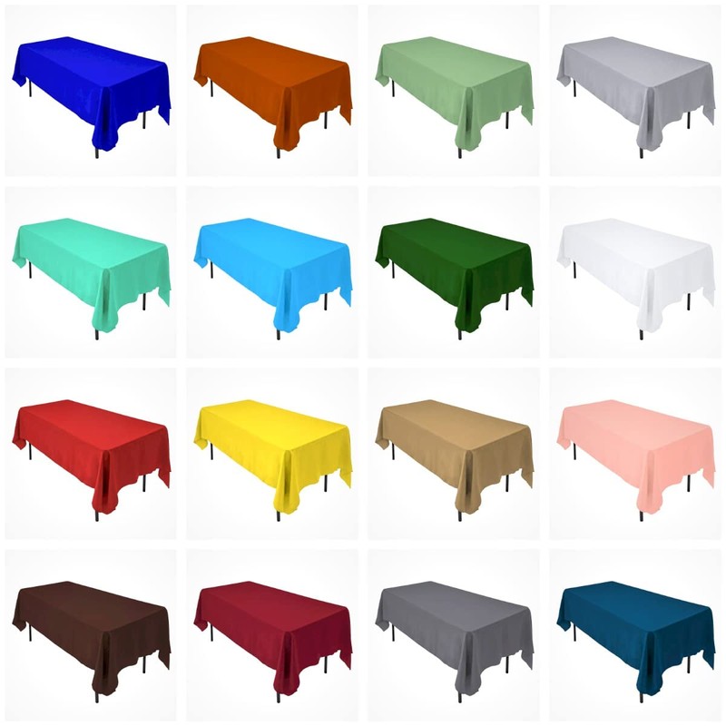 AK Trading 60 x 102-h Rectangular IFR Polyester Tablecloth -