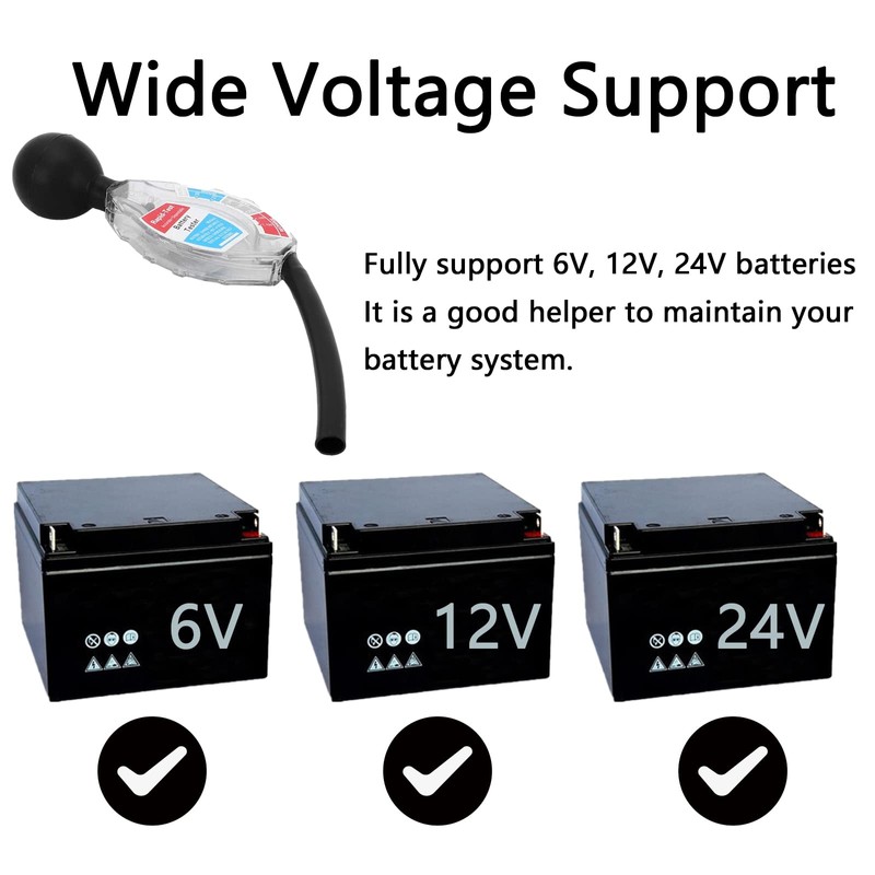 Watris Veiyi Rapid Battery Hydrometer Tester, Deep Cycle Battery Tool,