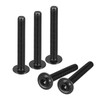 sourcing map Flanged Button Head Socket Cap Screws, 15pcs M6x50mm