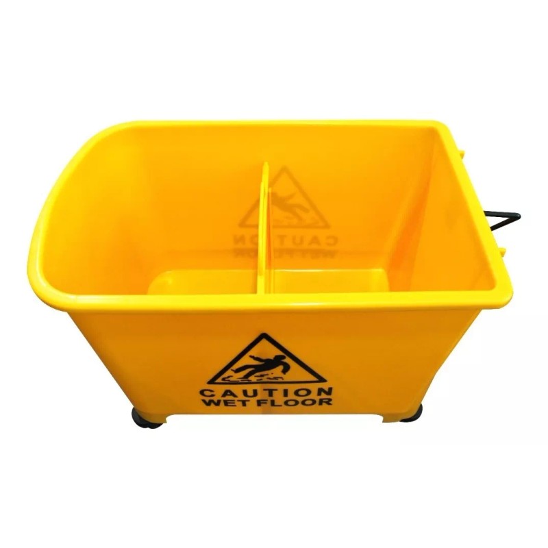 Dalpro Cubeta De Carrito Con Exprimidor 20 Litros Color Amarillo