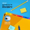 OS Plus 5-Tab Plastic Binder Dividers w/ 2 Pockets, Insertable
