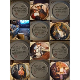 norman rockwell plates lot