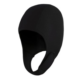 Men Women Swim Cap with Chin Strap Swimming Cap Women Thermal Swim Cap Hat Head Warm Swimming Cap Diving Hat Neoprene Nylon Swim Cap Wetsuit Hood Adjustable Swimming Cap for Diving Surfing Rafting