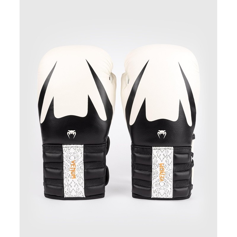 Venum Reverso Boxing Gloves - Snow White/Black - 14-Ounce