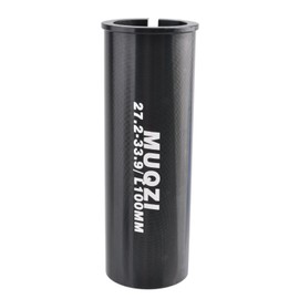 JEELAD Bike Seatpost Shim, 100mm Length Aluminum Bicycle Reducing Sleeve Seat Post Tube Adapter for Mountain, Road Bike, MTB, BMX