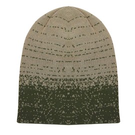 Kangol Distressed Morse Beanie Knitted Winter Hat Turn-Up Hat (One Size - Olive), Green Winter Moss