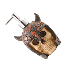 BIUDECO 300ml Refillable Skull Shape Bottle for Body Lotion Shower Gel Gentle Wash