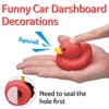 wonuu Adornos de coche de pato de goma para decoración