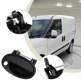 ECSiNG 1Pc Exterior Outside Car Door Handle Front Right Driver Side Replacement Part 24434866 93397227 Compatible with VAUXHALL COMBO 2001-2012