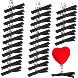 Anneome 100 piezas Clips de Pato con Resorte para Manualidades DIY Accesorios para Cabello Pinzas de Hierro para Estilizar y Crear Diseños Únicos
