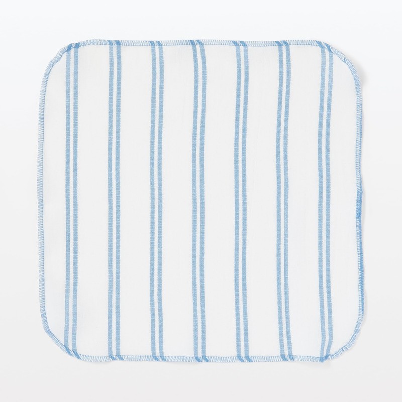 Muji 84761669 Indian Cotton Yarn-Dyed Dish Towels, Set of 6,
