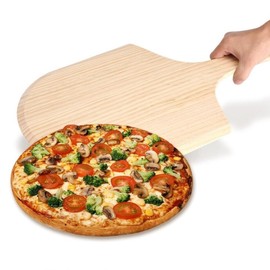 Soro Essentials- 16" x 17" Wooden Pizza Peel with 18” Handle- Pizza Turning Peel Pizza Turner with Long Handle Pizza Peel for Making Homemade Pizza for Indoor and Outdoor Oven Accessory for Baking