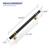 Ravinte Hardware 5 Pack 8-13/16 Inch Matte Black&Gold Cabinet Pulls