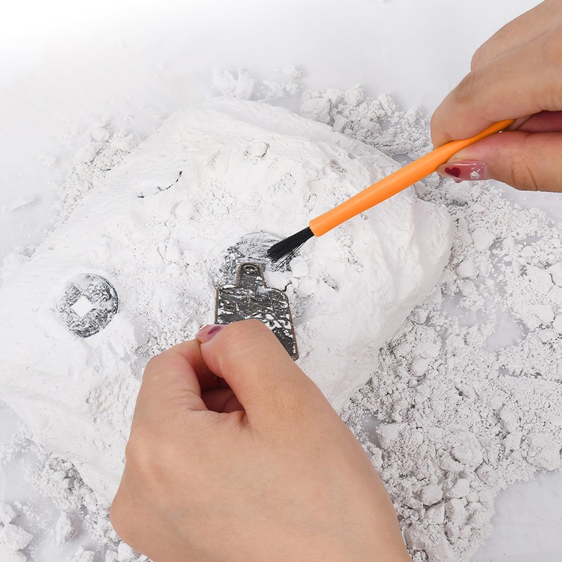 3sets Plastic Dig Tool Set: Archaeological Excavation Tool Kit Dino