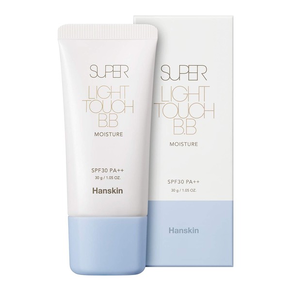 Hanskin Super Light Touch BB Cream with SPF 30 PA++, Moisturizing Buildable Coverage Tinted Moisturizer, Lightweight Hydrating Formula [30g / 1.05 Oz]