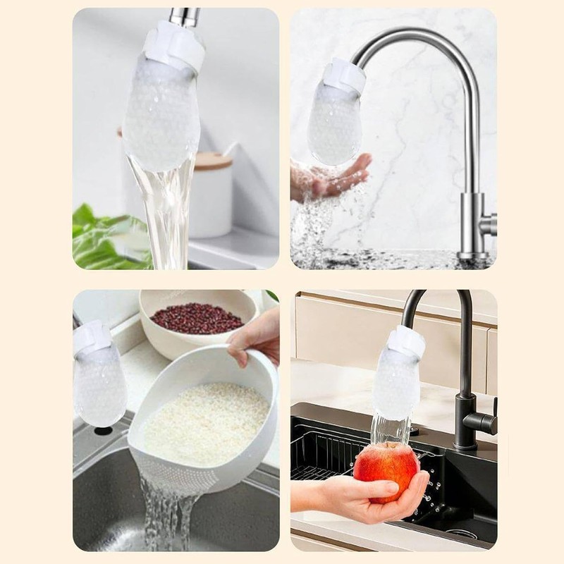 30PCS Faucet Filter Cotton Bags With Strap Tap Water Filter