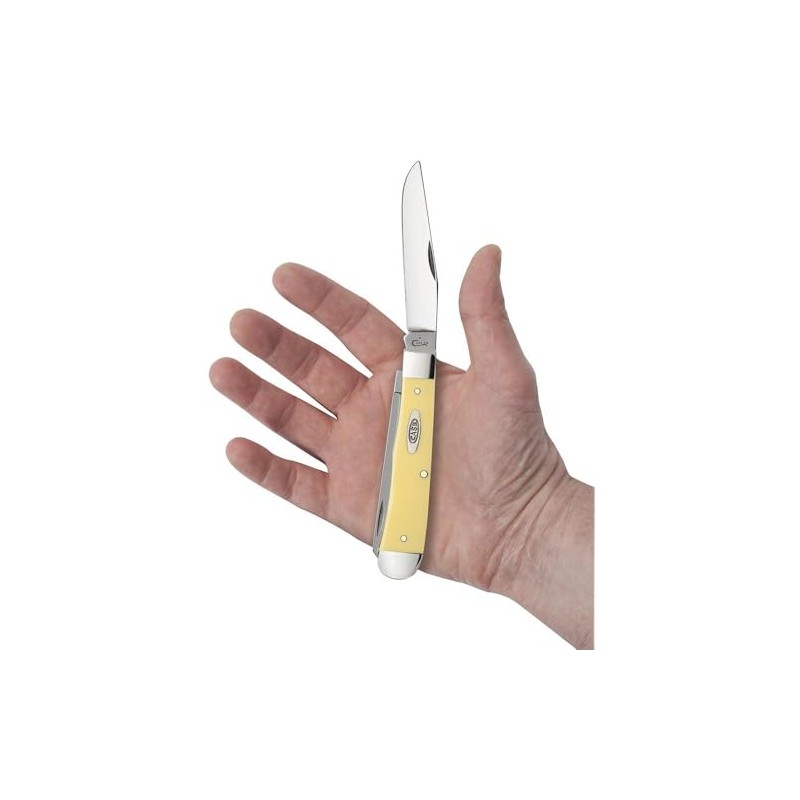 Caso Trapper Bolsillo Cuchillos, Cromo vanadio, Yellow CV