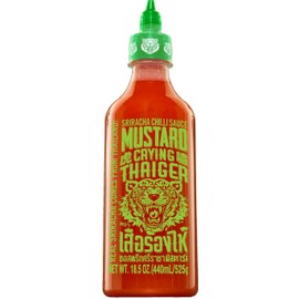 Crying Thaiger Sriracha Mustard Chili Sauce in Plastic Bottle 18.5oz (Pack of 1)