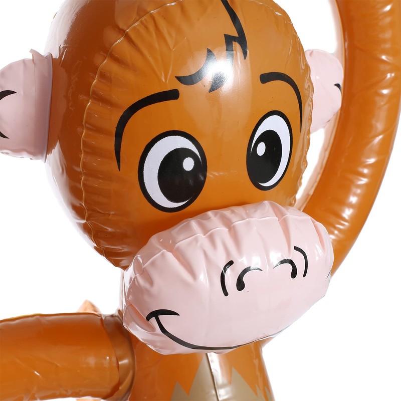 Sparkles Partyware Inflatable Monkey - 23"/58cm Tall Brown Inflatable Monkey