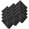 Filzada® 12 x Glasses Cleaning Cloths Black [20 x 20