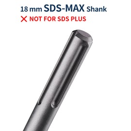 SDS Max Chisel, Firecore 5.9 Inch by 15 Inch Tile Removal Bits for SDS Max Hammer Drill Tool Attachment, Steel Flat Shovel Bit for Removing Linoleum Floor VCT Concrete Mortar Thinset Ceramic Tile