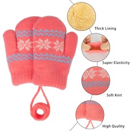 Baby-Winter-Knit-Mittens Soft Warm-Gloves Infant Newborn No Scratch Mittens 0-2 Years