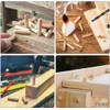 TERF® 200 Pcs Wooden Dowel Pins 6mm X 30mm Wood