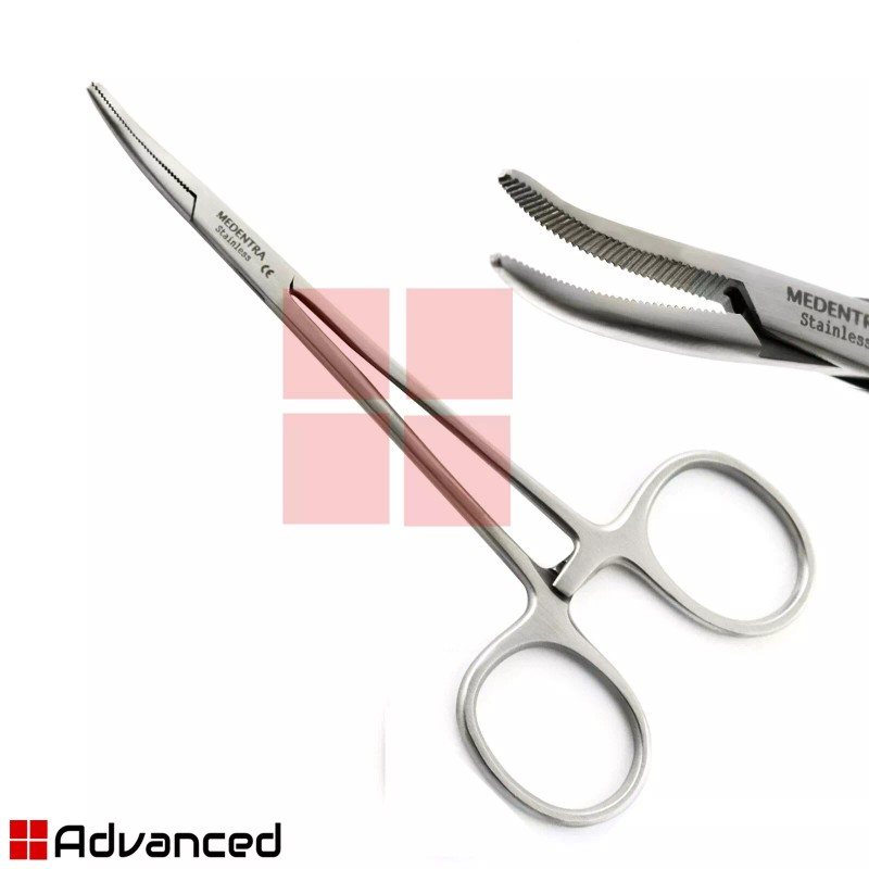 Medentra Micro Halsted Mosquito Forceps Artery Clamp Curved Medical Operating