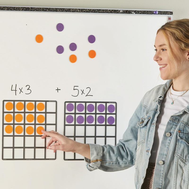 Learning Resources Giant Magnetic Array Set - Math Teacher and