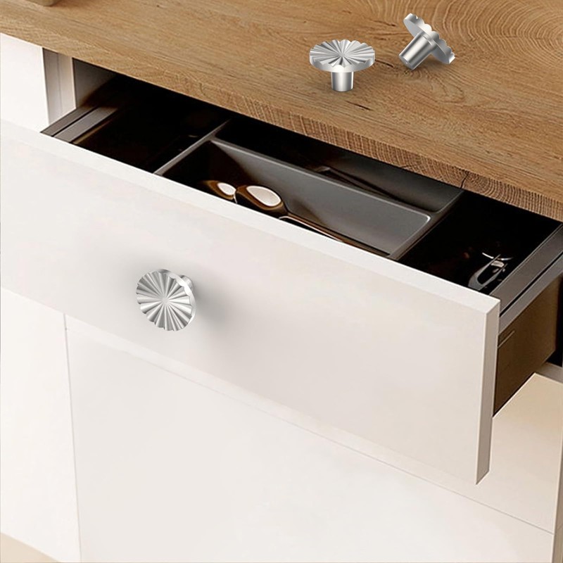 Coinkoly 10 Pack Brushed Nickel Cabinet Knobs Dresser Knobs Satin