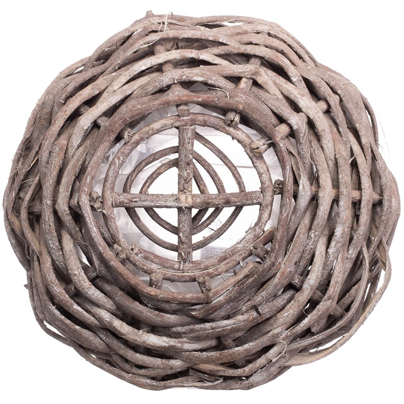 Brandsseller Flower Pot Made of Branches Braided Diameter 10 cm