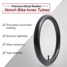 FengCan 16x1,75/2,125 Schläuch 47/57-305, 16 Zoll Fahrrad schläuch 16x1,75 16x1,95 16x2,10 16x2,125 geeignet für Push-Bikes/Troller/Rennrad/MTB Fahrrad Reifen, SV32mm Schrader Ventil (1-PC)