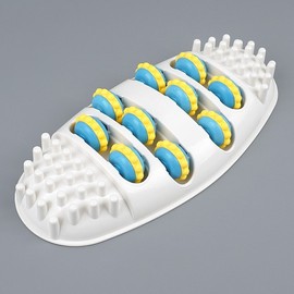 Foot massage, rolling footrest, foot massager, rolling footrest, foot acupressure, sole acupressure, acupressure footrest Foot massage footrest 2ea