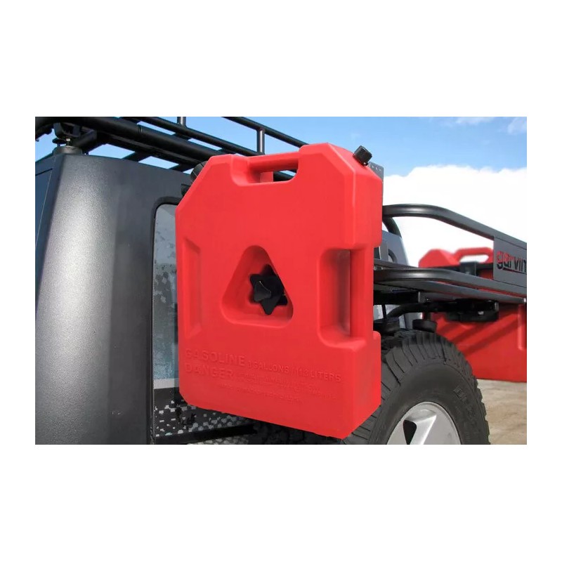 OVERLANDAXIS.COM 3 GALLON JERRY CAN W/MOUNTING BRACKET OUTDOOR VEHICLE JEEPS