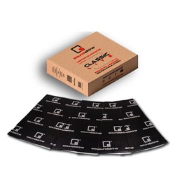 50 Mil Car Sound Deadening Mat 50 Sq Ft Kit - Butyl and Foil Automotive Sound Dampener - Reduce Vibrations, Insulate Heat, and Minimize Resonance (Black)