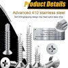 Pack of 150 Self Drilling Screws, M4.2 x 32 mm