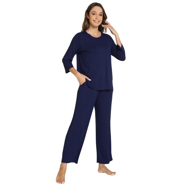 WiWi Pajama Sets for Women Viscose from Bamboo 2 Piece