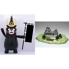 Kumamon of Series No. 8 Kumamon, Superficially digital-processed Helmet Version of Kumamoto Castle with Plastic Model